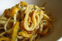 pasta e peperoni gialli