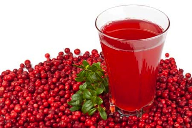 succo di mirtillo rosso